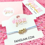 AD PI GOLD LETTER CINCH BRACELET