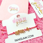 AO PI GOLD LETTER CINCH BRACELET
