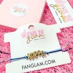 KAPPA GOLD LETTER CINCH BRACELET