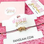 G PHI GOLD LETTER CINCH BRACELET