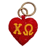 CHI O BUBBLE HEART CHARM