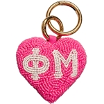 PHI MU BUBBLE HEART CHARM