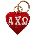 ALPHA CHI BUBBLE HEART CHARM