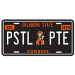 PISTOL PETE METAL EMBOSSED LICENSE PLATE