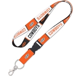 OKSTATE BLOCK LANYARD