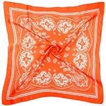 ORANGE SILK BANDANA