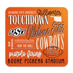 FOOTBALL STACKED WORDS STICKER