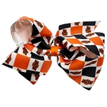 KING CHECKERBOARD COLLEGIATE LOGO BOW