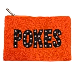 FAN GLAM POKES PEARL BEADED COIN BAG