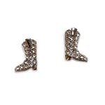 FAN GLAM SILVER RHINESTONE COWGIRL BOOT STUDS