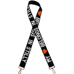 FAN GLAM HEART IN STILLY BEADED BAG STRAP