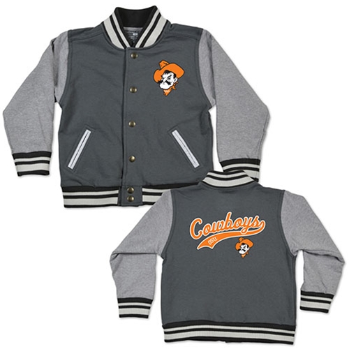 ShopOKState TODDLER LETTERMAN JACKET