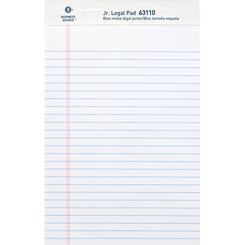 ShopOKState JR. LEGAL PAD WHITE, 12 PACK