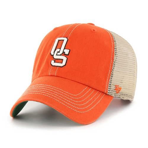 Chapeau diamant vintage Schettler's casquette snapback homme orange