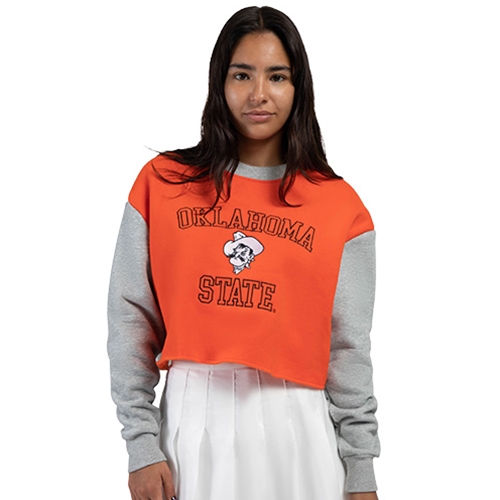 Oklahoma State University Pennant Crop Tee