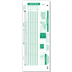 SCANTRON ANSWER SHEET - GREEN, 6 PACK