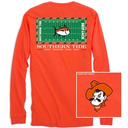 SOUTHERN TIDE  GAMEDAY FOOTBALL LONG SLEEVE STADIUM TEE