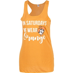 ORANGE RACER BACK TANK