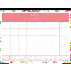 Shopokstate Blue Sky Peyton Floral Academic Desk Calendar