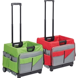 Early Childhood Res Rolling Cart Organizer Bag Rd Red Ea
