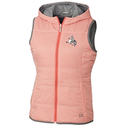 ORANGE CORA REVERSIBLE HOODED VEST