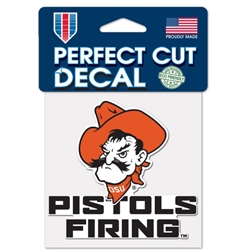 PISTOLS FIRING 4X4 DECAL