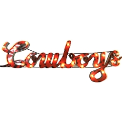 COWBOYS ILLUMINATED METAL SIGN