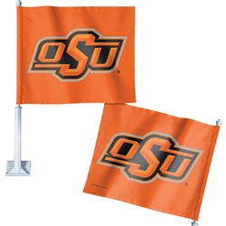 OSU 2 SIDED CAR FLAG