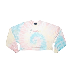 CROP RAINBOW TYE DYED JERSEY