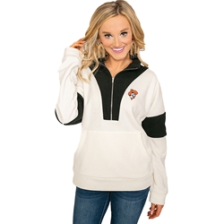 GAMEDAY COUTURE BLOCKED IN 1/2 ZIP PULLOVER