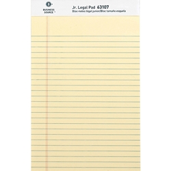 JR. LEGAL PAD - YELLOW, 12 PACK