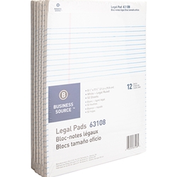 LEGAL PAD - WHITE, 12 PACK