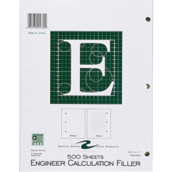 ENGINEER CALCULATION FILLER - 500 SHEETS