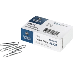 PAPER CLIPS - STANDARD, BOX OF 100