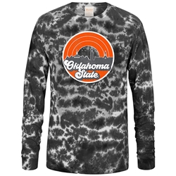 USCAPE FAR OUT CRINKLE TIE DYE LONG SLEEVE TEE