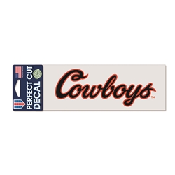 COWBOYS SCRIPT 3X7 DECAL