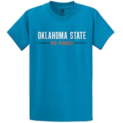 BARB WIRE OKSTATE TURQUOISE TEE