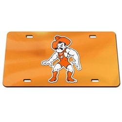 WRESTLING PETE LICENSE PLATE