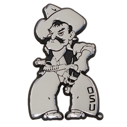 PISTOL PETE METAL AUTO EMBLEM