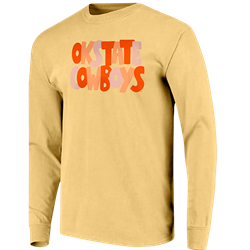 COMFORT COLORS MULTI OKSTATE BUTTER LONG SLEEVE TEE