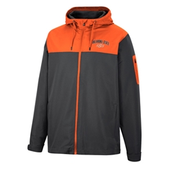 STAFF HOODED FZ WINDBREAKER