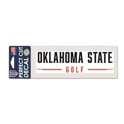 OKLAHOMA STATE GOLF 3X7 DECAL