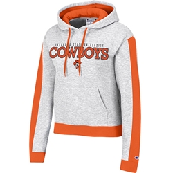 GREY WITH ORANGE TRIM HOODIE OKLAHOMA STATE