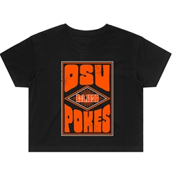 USCAPE BLACK SHORT SLEEVE CROP TEE POSTER