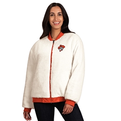 OATMEAL/ORANGE REVERSABLE FULL ZIP JACKET