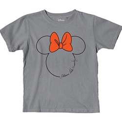 GIRLS MOUSE LINE MINNIE TEE