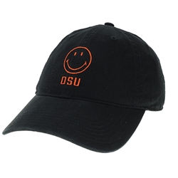 BLACK SMILEY FACE HAT