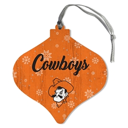 COWBOYS SNOWFLAKE BULB ORNAMENT