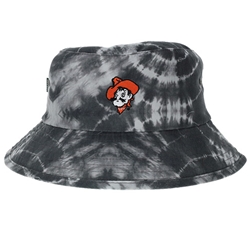 BLACK TYE DYE BUCKET HAT