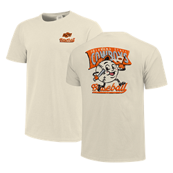 IVORY RETRO BASEBALL PENNANT TEE